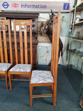 Load image into Gallery viewer, Set Of Four Chairs In The Style Of Charles Rennie Mackintosh - Charlotte Rose Interiors
