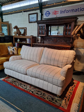 Load image into Gallery viewer, Arundel Sofa In A Lovely Stripe Fabric With Matching Foot Stool - Charlotte Rose Interiors
