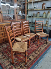 Load image into Gallery viewer, Ladder Back Dining Chairs In Elm
