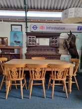 Load image into Gallery viewer, Vintage Pine Farmhouse Scrub Top Dining/Kitchen Table
