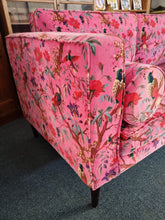 Load image into Gallery viewer, Large Velvet Sofa Upholstered In A Bird Of Paradise Velvet Fabric
