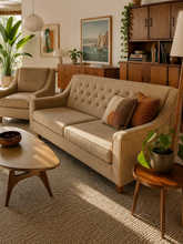 Load image into Gallery viewer, Multiyork Sofa, Armchair and Foot Stool In A Tweed Fabric
