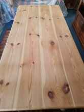 Load image into Gallery viewer, Farmhouse Kitchen Scrub Top Pine Dining Table
