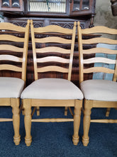 Load image into Gallery viewer, Ladder Back Dining Chairs Set Of Six Four Chairs And Two Carvers - Charlotte Rose Interiors
