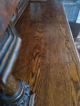 Load image into Gallery viewer, Antique Edwardian Carved Oak Court Cupboard

