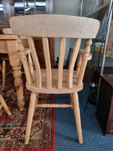 Load image into Gallery viewer, Pine Farmhouse Scrub Top Kitchen Dining Table &amp; Eight Dining Chairs
