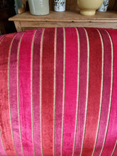 Load image into Gallery viewer, Two Seater Sofa Upholstered In A Deep Red Short Pile Velvet
