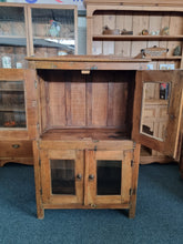 Load image into Gallery viewer, Reclaimed Hardwood  Cupboard With Glazed Doors
