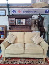 Load image into Gallery viewer, Upholstered Two Seater Green Sofa
