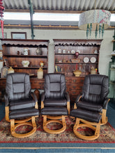 Load image into Gallery viewer, Recliner Swivel Chair And Footstool
