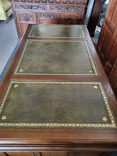 Load image into Gallery viewer, Oak Twin Pedestal Partners Desk Old Charm By Woods Brothers With Original Keys
