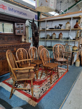 Load image into Gallery viewer, Set Of Six Beech And Elm Windsor Chairs 4+2 - Charlotte Rose Interiors
