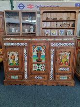 Load image into Gallery viewer, Sideboard Featuring Ceramic Tiles And Pannelled Doors
