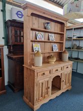 Load image into Gallery viewer, Vintage Pine Dresser With Drawers &amp; Cupboards
