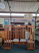 Load image into Gallery viewer, Set Of Four Chairs In The Style Of Charles Rennie Mackintosh - Charlotte Rose Interiors
