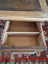 Load image into Gallery viewer, Oak Twin Pedestal Desk With Brown Leather Insert Early 20th Century
