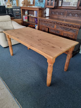 Load image into Gallery viewer, Pine Vintage Farmhouse Scrub Top Dining/Kitchen Table - Charlotte Rose Interiors
