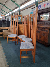Load image into Gallery viewer, Set Of Four Chairs In The Style Of Charles Rennie Mackintosh - Charlotte Rose Interiors
