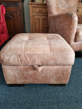 Load image into Gallery viewer, Leather Swivel Chair And Footstool
