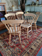 Load image into Gallery viewer, Farmhouse Country Pine Kitchen Dining Chairs
