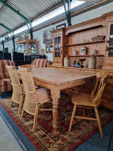 Load image into Gallery viewer, Farmhouse Scrub Top Pine Dining Table
