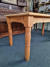Load image into Gallery viewer, Pine Vintage Farmhouse Scrub Top Dining/Kitchen Table - Charlotte Rose Interiors
