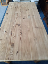 Load image into Gallery viewer, Pine Vintage Farmhouse Scrub Top Dining/Kitchen Table - Charlotte Rose Interiors

