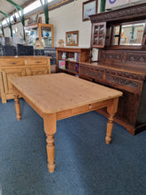 Load image into Gallery viewer, Vintage Pine Farmhouse Scrub Top Dining/Kitchen Table With A Drawer - Charlotte Rose Interiors
