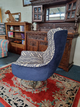Load image into Gallery viewer, Mid Century Swivel Ascent Armchair, On Chromium Plated Tubular Base
