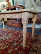 Load image into Gallery viewer, Farmhouse Kitchen Scrub Top Pine Dining Table
