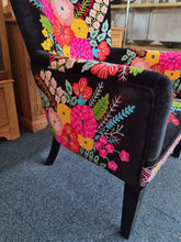 Load image into Gallery viewer, Upholstered Armchair With Decorative Hand Embroidery Crewel Work
