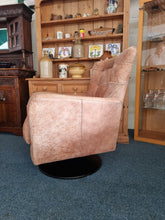 Load image into Gallery viewer, Leather Swivel Chair And Footstool

