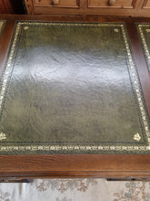 Load image into Gallery viewer, Oak Twin Pedestal Partners Desk Old Charm By Woods Brothers With Original Keys
