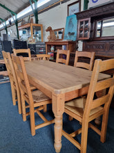 Load image into Gallery viewer, Vintage Pine Farmhouse Scrub Top Dining/Kitchen Table
