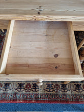 Load image into Gallery viewer, Pine Farmhouse Scrub Top Kitchen Dining Table &amp; Eight Dining Chairs
