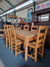 Load image into Gallery viewer, Vintage Pine Farmhouse Scrub Top Dining/Kitchen Table
