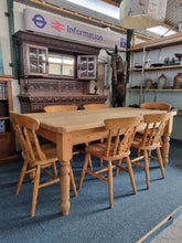 Load image into Gallery viewer, Vintage Pine Farmhouse Scrub Top Dining/Kitchen Table
