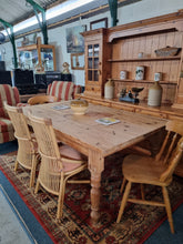 Load image into Gallery viewer, Farmhouse Scrub Top Pine Dining Table
