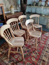 Load image into Gallery viewer, Farmhouse Country Pine Kitchen Dining Chairs
