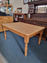 Load image into Gallery viewer, Vintage Pine Farmhouse Scrub Top Dining/Kitchen Table With A Drawer - Charlotte Rose Interiors
