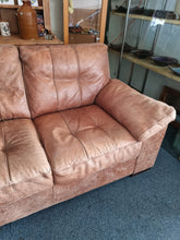 Load image into Gallery viewer, Leather Three Seater Sofa And Matching Arm Chair
