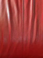 Load image into Gallery viewer, Red Leather Low Back Sofa
