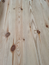Load image into Gallery viewer, Pine Farmhouse Scrub Top Kitchen Dining Table &amp; Six Dining Chairs
