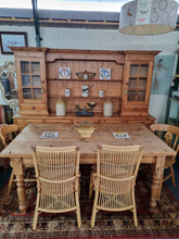 Load image into Gallery viewer, Farmhouse Scrub Top Pine Dining Table
