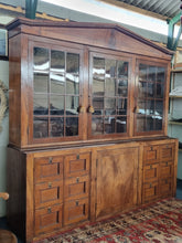 Load image into Gallery viewer, Antique 19th Century Victorian  Mahogany Bookcase

