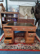 Load image into Gallery viewer, Victorian Mahogany Twin Pedestal Desk
