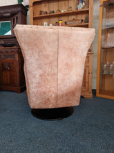 Load image into Gallery viewer, Leather Swivel Chair And Footstool
