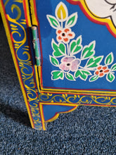 Load image into Gallery viewer, Hand Painted Cabinet/Cupboard Blue Floral
