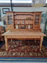 Load image into Gallery viewer, Farmhouse Scrub Top Pine Dining Table
