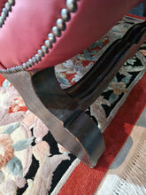 Load image into Gallery viewer, Antique Edwardian Red Leather And Upholstered Sofa
